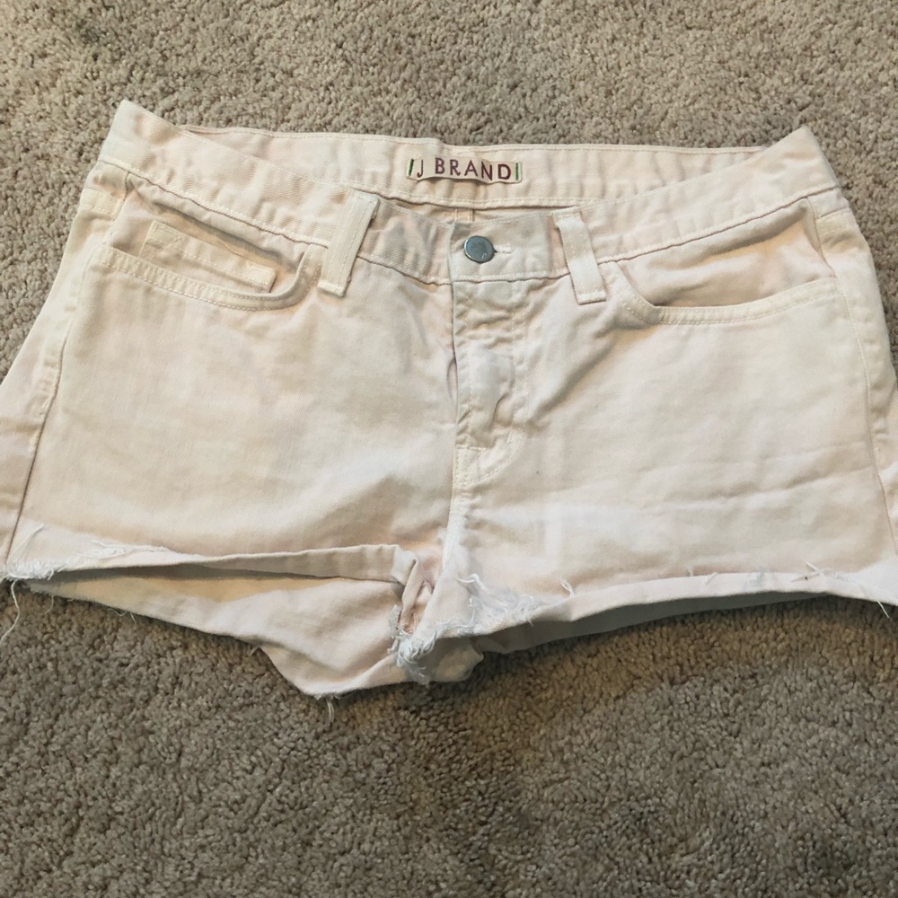 Jbrand short shorts in blush